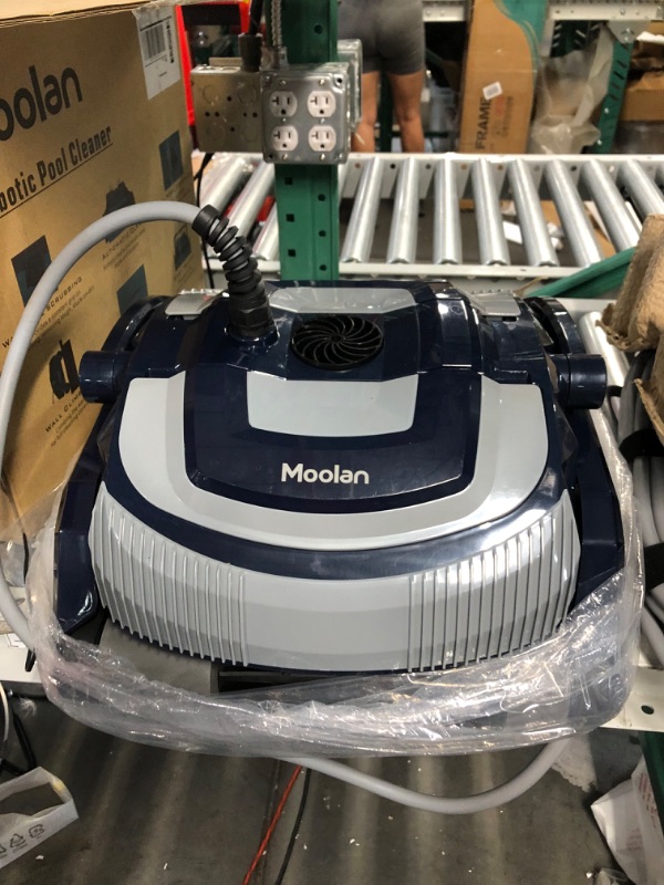 Photo 5 of *SEE NOTES* Moolan T1 Robotic Pool Vacuum Cleaner for In-Ground Pools up to 50 Feet, Blue