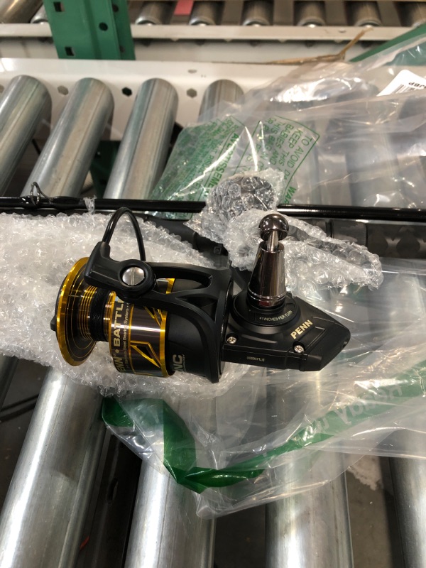 Photo 3 of ****FOR PARTS ONLY - ROD END DAMAGED*** 
Penn Battle III Spinning Reel and Fishing Rod Combo Battle III 6000 Reel Size - 9' - Medium Heavy - 2pc