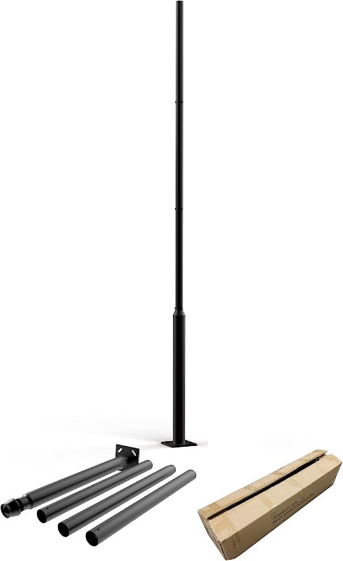 Photo 1 of **PHOTO FOR EXAMPLE ONLY NOT EXACT**Street Light/Flag Metal Pole Post Black