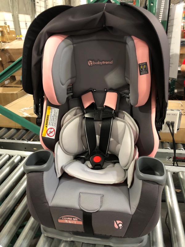 Photo 4 of Baby Trend Cover Me 4 in 1 Convertible Car Seat, Quartz Pink