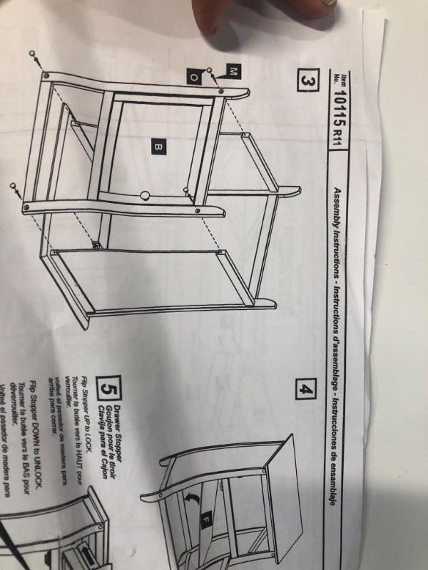 Photo 5 of *SEE NOTES* Winsome Eugene Table, White 1-drawer White