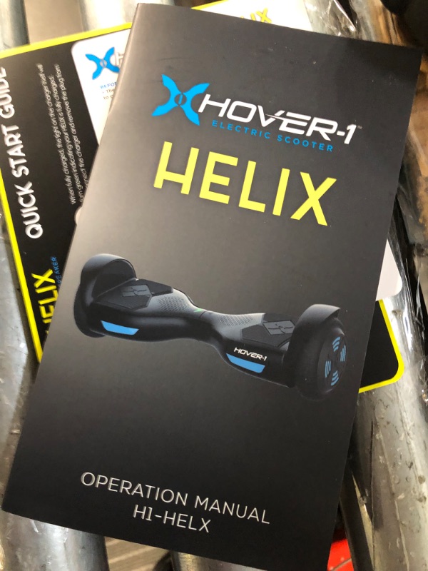 Photo 2 of **USED BUT APPEARS NEW** Hover-1 Helix Electric Hoverboard | 7MPH Top Speed, 4 Mile Range, 6HR Full-Charge, Built-in Bluetooth Speaker, Rider Modes: Beginner to Expert Helix Gun Metal