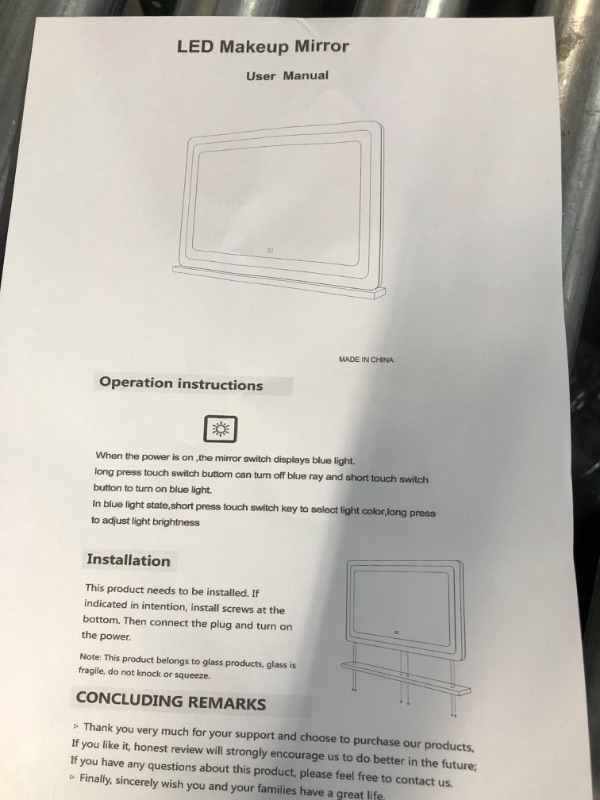 Photo 1 of **USED BUT APPEARS NEW** 30x20 Inch LED Vanity Mirror