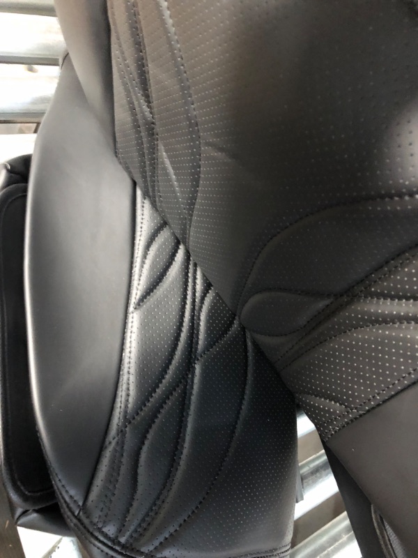 Photo 3 of Huidasource Tesla Model Y Seat Covers Black, Waterproof Leather Front & Rear Tesla Car Seat Cover, Full Set Seat Cushion Protector Custom Fit