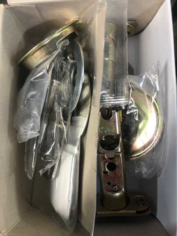 Photo 3 of **USED BUT APPEARS NEW** Kwikset 3 Piece Handle/lock Set - Satin Nickel