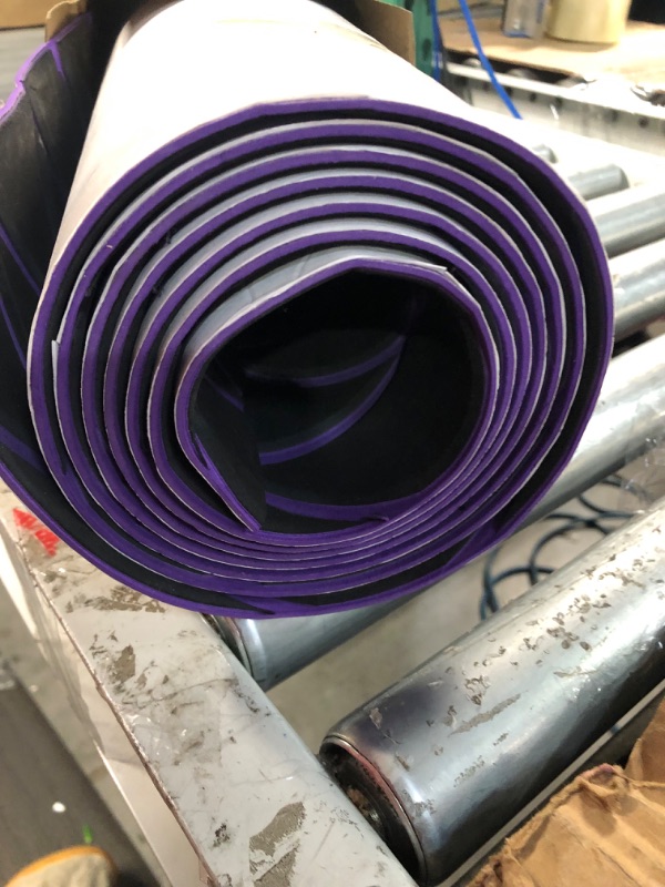 Photo 2 of **SEE NOTES**Haiping Line EVA Self-Adhesive Boat Decking 102.3"X37.7" Boat Flooring Decorate Yacht Pool Boat Flooring Sheet Thick Non-Skid mat Diamond pattern 88.6" X 37.7" Dark Gray and Purple