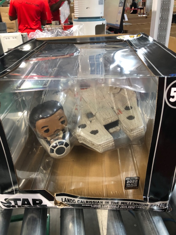 Photo 5 of ** READ NOTES** Funko Pop! Ride Super Deluxe: Star Wars - Lando Calrissian in The Millenium Falcon (Shared Galactic Convention, Amazon Exclusive), Multicolor