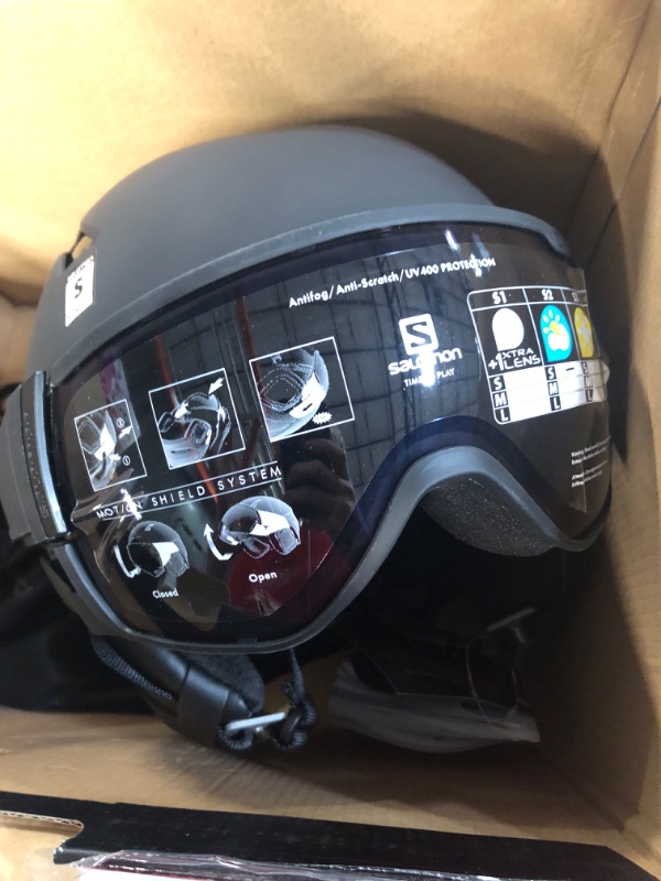 Photo 2 of Salomon Driver S Ski Helmet All Black/Silver S 20/21

