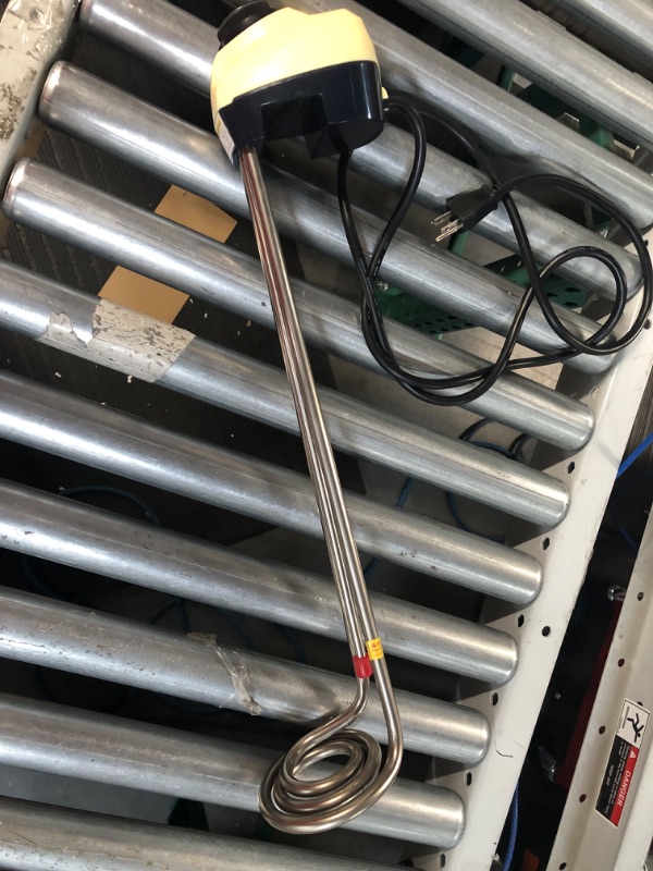 Photo 4 of KD 1500W Immersion Bucket Water Heater, Auto Shutoff, Overheating Prevention, Auto Water Level Senor, Adjustable Thermostat, Easy-to-Use (White / 1500 WATT)