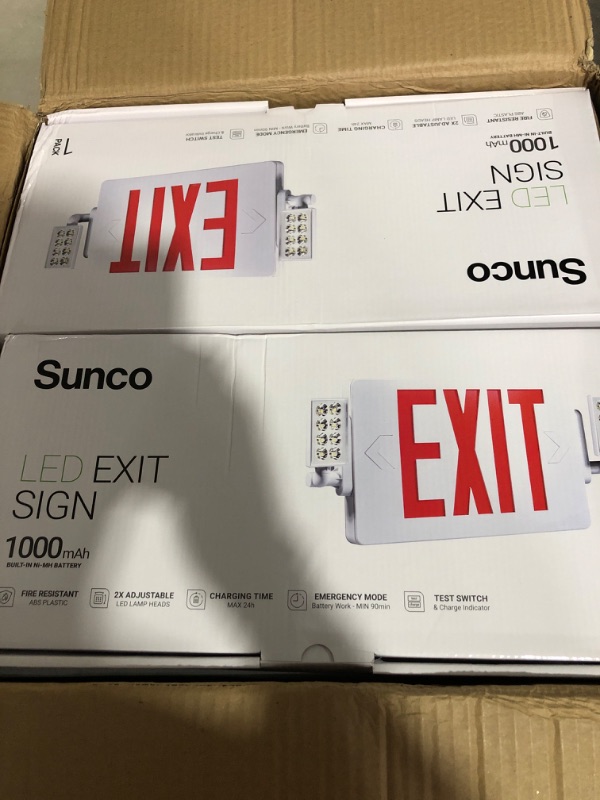 Photo 3 of PACK OF 6
Sunco Lighting LED Exit Signs 