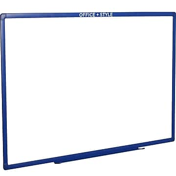 Photo 1 of Office + Style Whiteboard, Blue, 24" X 36",Size: Large