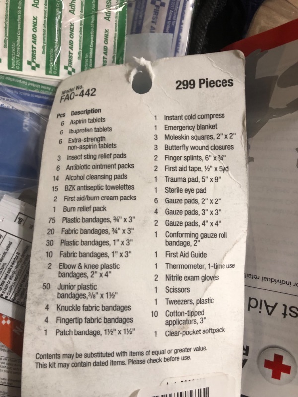 Photo 1 of *NEW*First Aid Only 299 Piece All-Purpose First Aid Kit