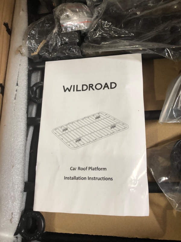 Photo 4 of Wildroad Car Roof Platform, Universal Rooftop Cargo Carrier System 90" x 47" 