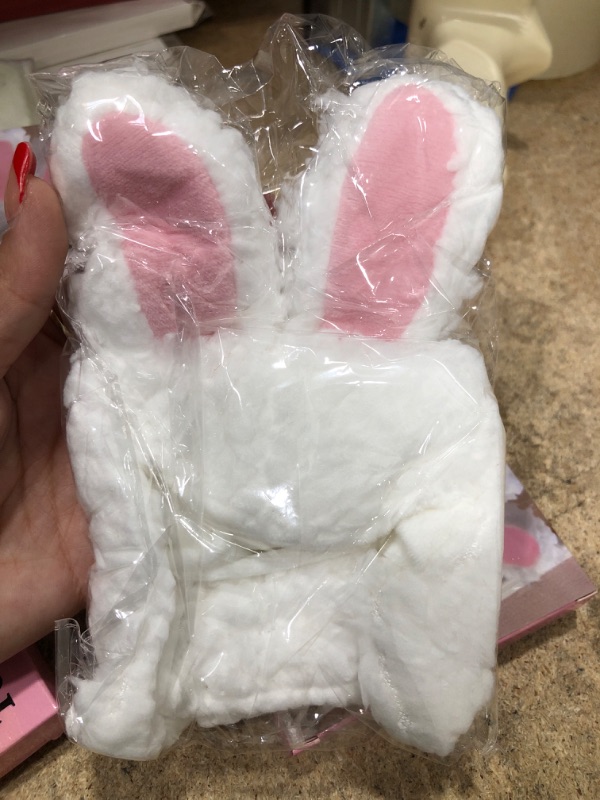 Photo 2 of (PACK OF 3) Orgrimmar Plush Bunny Ears Pet Headband,Rabbit Ear Hat for Cat Small Dogs Party Costume Accessory Headwear
