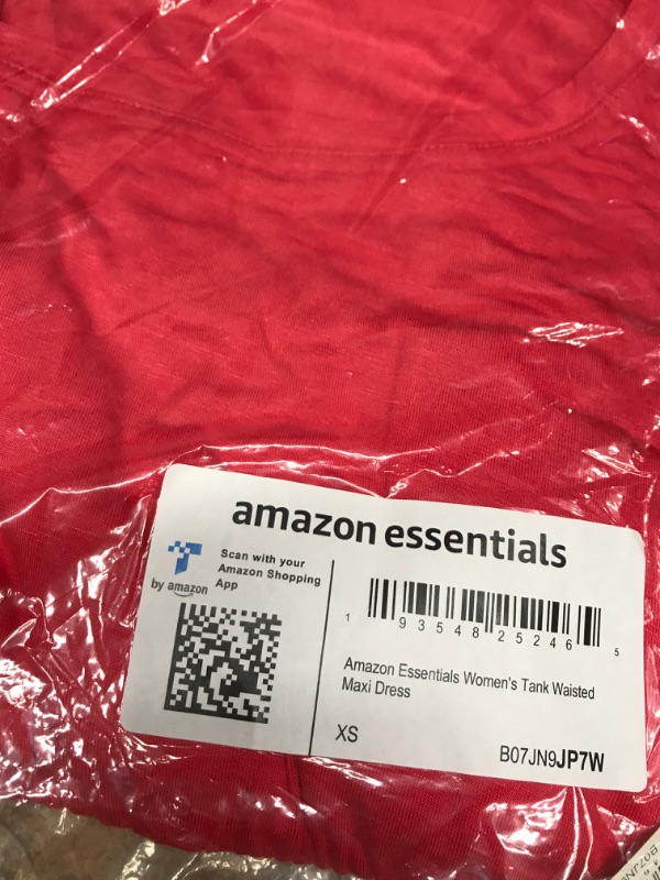 Photo 2 of Amazon Essentials Women's Tank Waisted Maxi Dress (Available in Plus Size) Rayon Blend Red X-Small