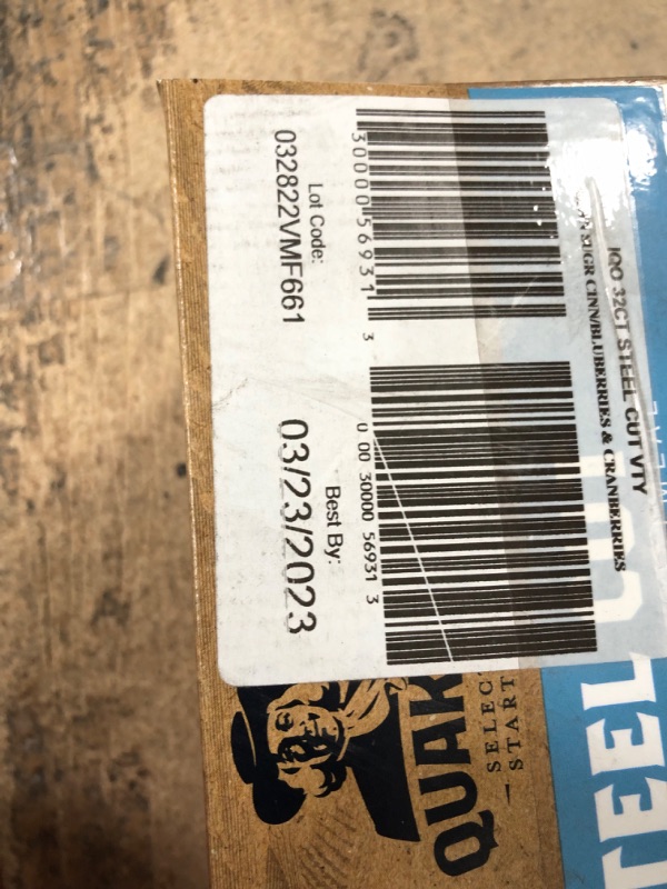 Photo 3 of **EXPIRES 03/23/2023** Quaker, Steel Cut Quick 3-Minute Oatmeal, Variety Pack, 32 Packets (16 Brown Sugar Cinnamon, 16 Blueberries & Cranberries)