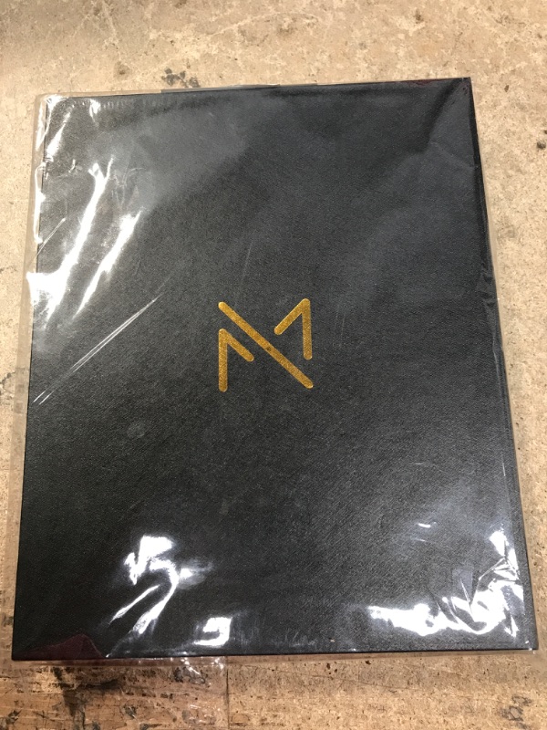 Photo 1 of Modern Mercantile Planner 2022-2023 - 5.8" x 8.3" Jan 2022 - June 2023 Monthly Planner with Weekly and Monthly Planning, Faux Leather Hard Cover, Gold Pen, Book Case, Bookmark and Elastic Band Black