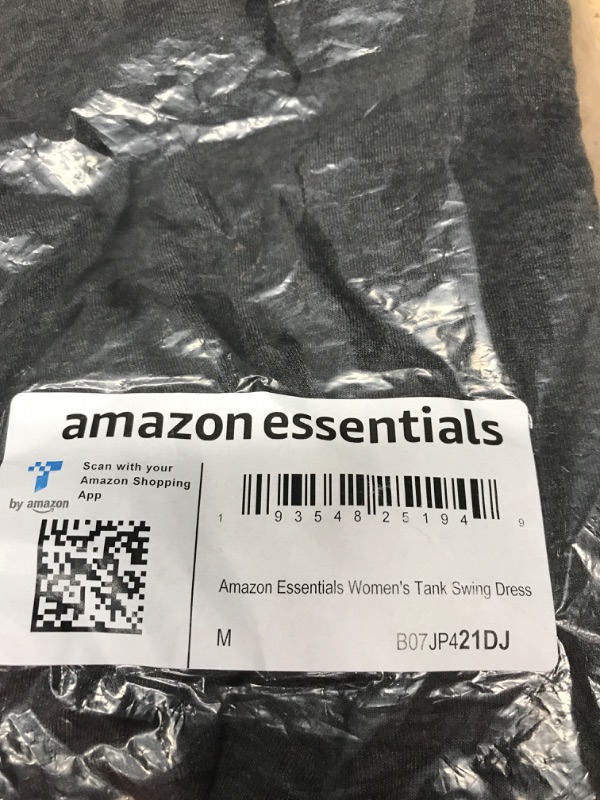 Photo 3 of Amazon Essentials Women's Tank Swing Dress (Available in Plus Size) Rayon Blend Charcoal Heather Medium