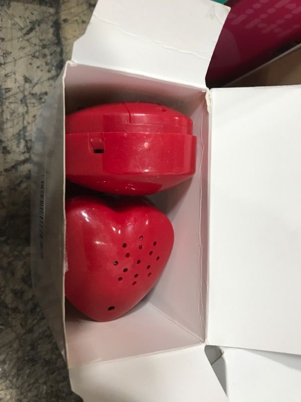 Photo 1 of Fiada 4 Pcs Voice Recorder for Stuffed Animal Push Button Sound Recorder Recording Voice Box Heartbeat Recordable Gifts Bear Animal Sounds Toy Heart Shaped Sound Module for Plush Toys, Red