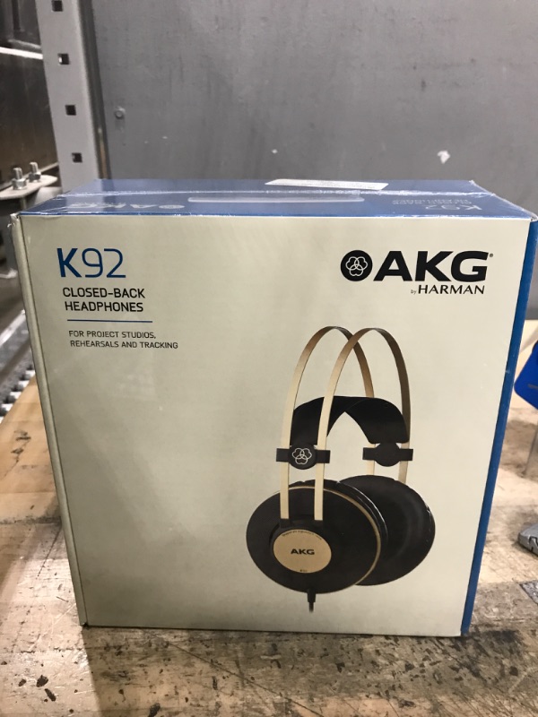 Photo 2 of AKG Pro Audio K92 Over-Ear, Closed-Back, Studio Headphones, Matte Black and Gold