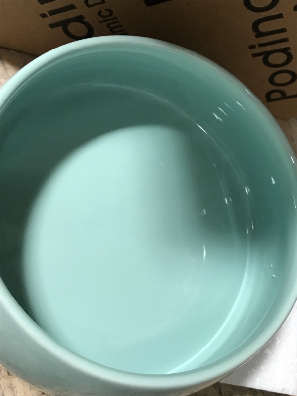 Photo 3 of ***BRAND NEW***
Podinor Ceramic Small Size Dog Bowls, Food Water Puppy Feeder Pet Dish - Dishwasher and Microwave Safe - 2.5 Cup/20 fl.oz Aqua