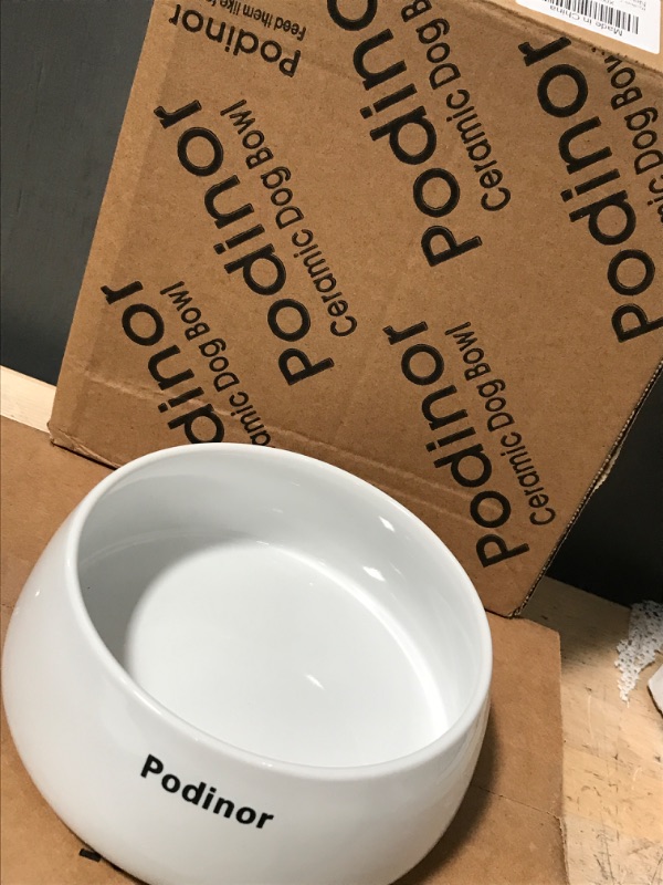 Photo 2 of ***BRAND NEW***
Podinor Ceramic Small Size Dog Bowls, Food Water Puppy Feeder Pet Dish - Dishwasher and Microwave Safe - 2.5 Cup/20 fl.oz White