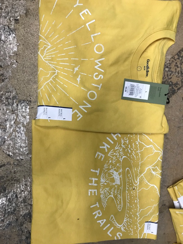 Photo 2 of 2 Men's Short Sleeve Graphic T-Shirt - Goodfellow & Co Yellow/Landscape L
