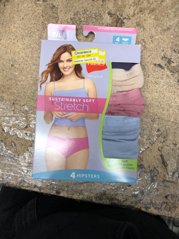 Photo 2 of 2 PACKS OF Hanes Premium Women S 4pk Sustainably Soft Hipster Underwear - Colors May Vary
