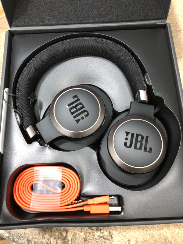 Photo 2 of JBL Live 650BTNC, Black - Wireless Over-Ear Bluetooth Headphones - Up to 20 Hours of Noise-Cancelling Streaming - Includes Multi-Point Connection & Voice Assistant