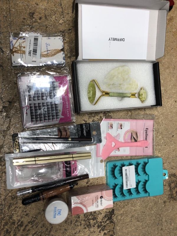 Photo 1 of BUNDLE OF ASSORTED MAKEUP AND EYELASHES