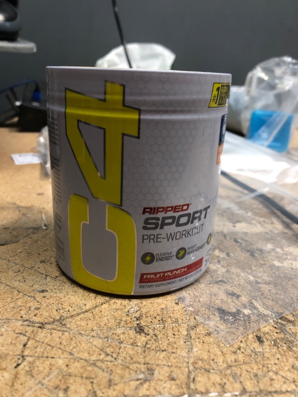 Photo 2 of C4 Ripped Sport Pre Workout Powder Fruit Punch | NSF Certified for Sport + Sugar Free Preworkout Energy Supplement for Men & Women | 135mg Caffeine + Weight Loss | 30 Servings EXP 06/2024
