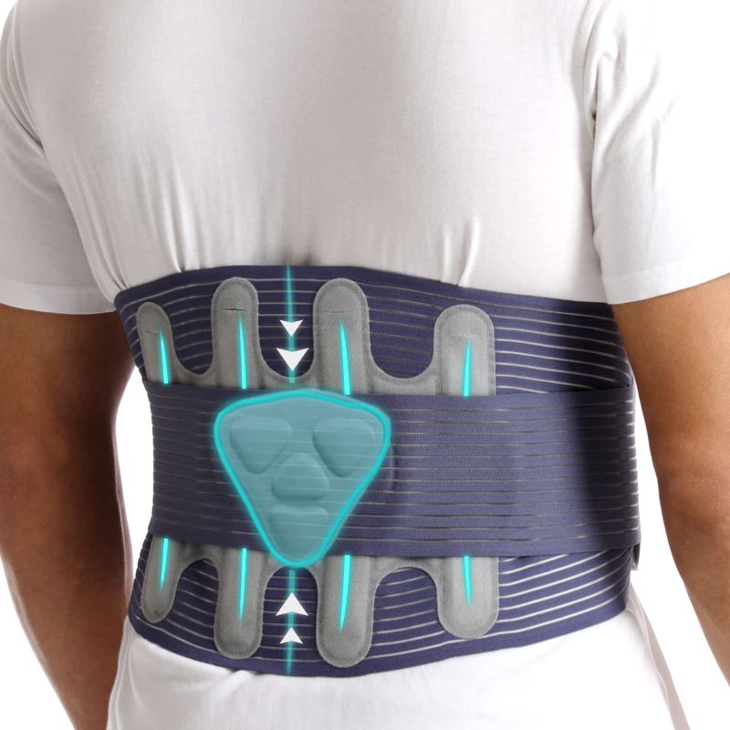 Photo 1 of Back Brace by Doctor.Roo, Back Support Belt for Women & Men for Pain Relief of Back/Lumbar/Waist/Herniated Disc and more, 3 Types of Removable Lumbar Pads?Extra Fixing Straps, Two Sets Of Support Strips (XX-Large)