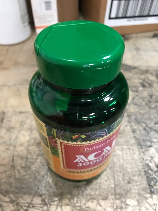 Photo 1 of *EXP: 09/2024* Puritans Pride Triple Strength Acai 3000 MG, 120 Count