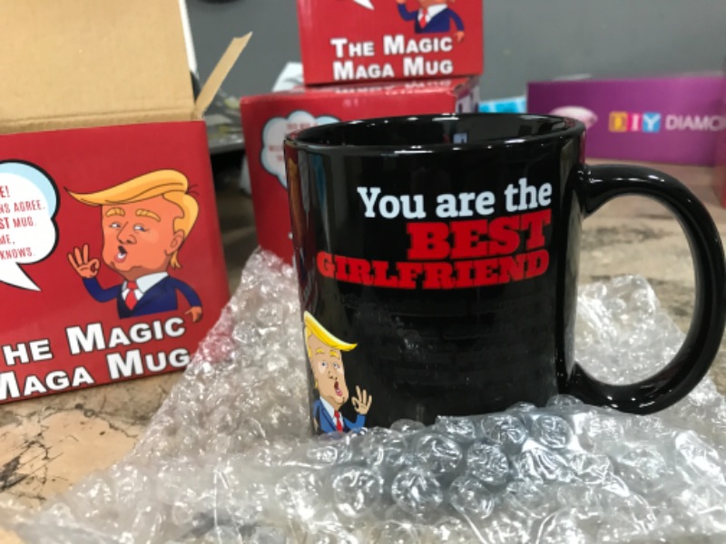 Photo 2 of (pack of 2) 12oz Funny Color-Changing Trump Coffee Mug - Top 2024 MAGA Merchandise - Best Gifts for Girlfriend & Unique Gift for Her - Birthday Gifts For Girlfriend or Women Who Have Everything - Present Ideas Girlfriend (12oz) Color-Changing