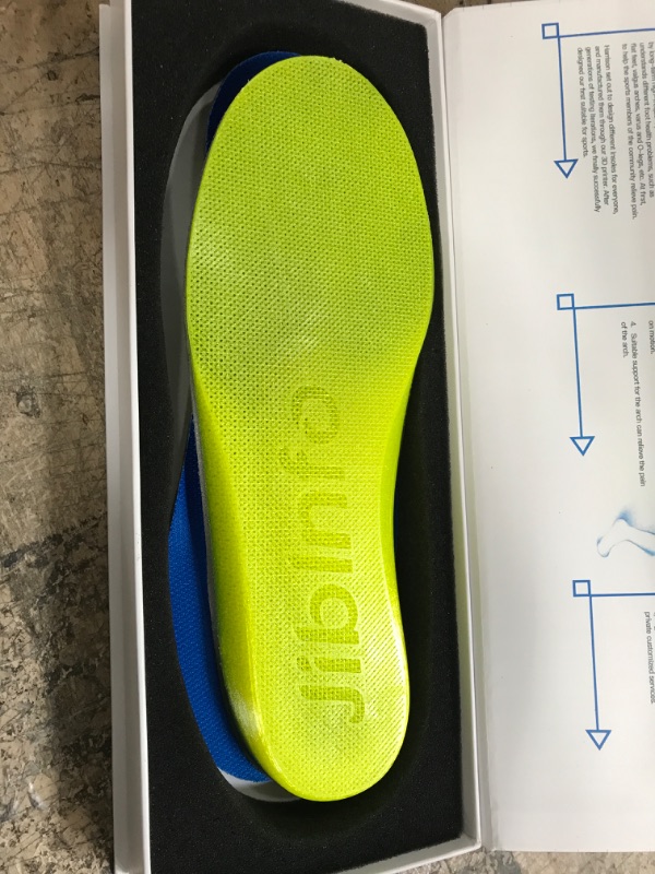 Photo 2 of 3D Printed Arch Support Insoles 3D Printed Insoles Support Pain Relief Orthotics, Designed for Men and Women with Technology to Distribute Weight and Absorb Shock with Every Step 10.43in M4(10.43in):Men 9/Women 10.5