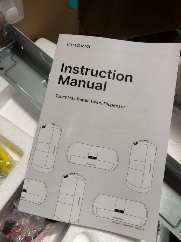 Photo 4 of Innovia Automatic Paper Towel Dispenser. Touchless Technology. Works with Most Paper Towel Brands and Sizes. Dispenses The Number of Sheets You Need. White, Under Cabinet Mounted.
