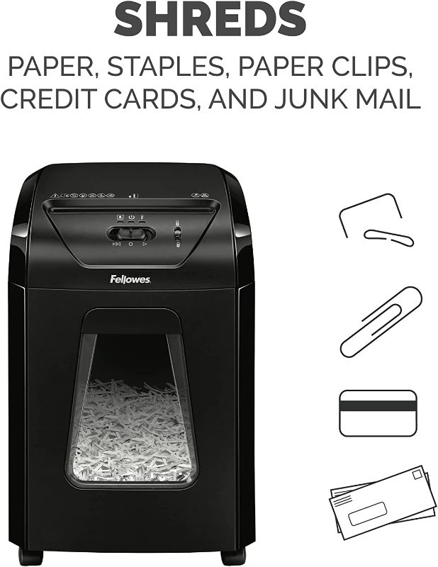 Photo 3 of Fellowes 12C15 12 Sheet Cross-Cut Paper Shredder for Home and Office with Safety Lock
