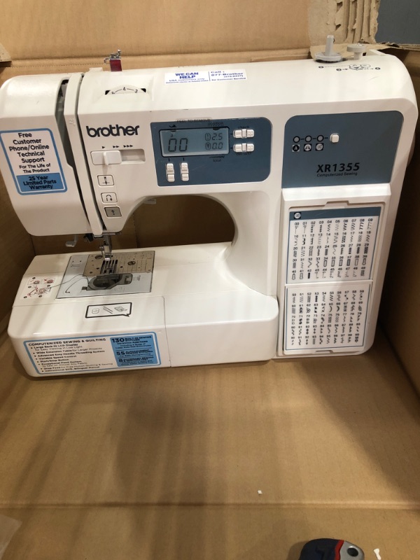 Photo 2 of Brother HC1850 Sewing and Quilting Machine, 185 Built-in Stitches, LCD Display, 8 Included Feet
