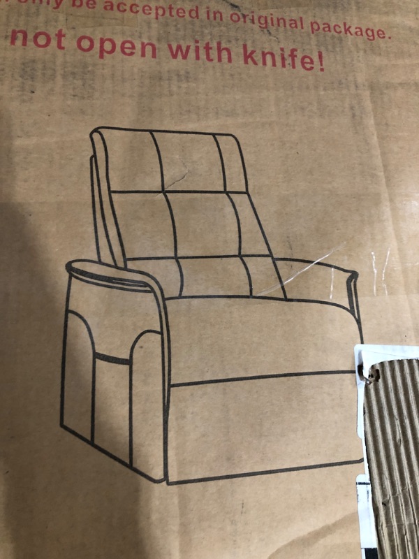 Photo 1 of *INCOMPLETE** DARK GRAY RECLINER CHAIR 30X25X5