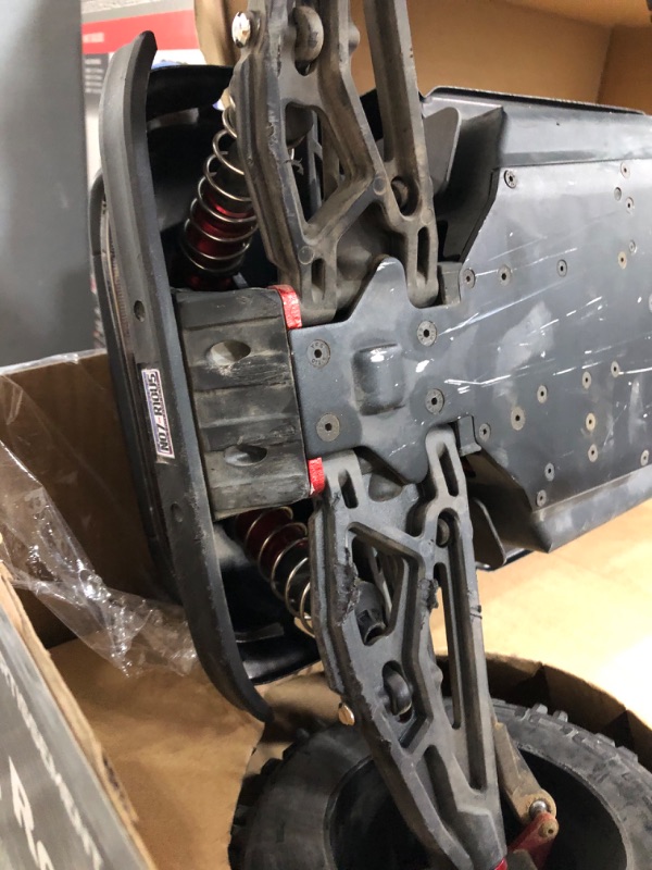 Photo 1 of ** MISSING main battery to pwer R/C **ARRMA 1/8 Notorious 6S V5 4WD BLX Stunt RC Truck with Spektrum Firma RTR (Transmitter and Receiver Included, Batteries and Charger Required), Black, ARA8611V5T1
