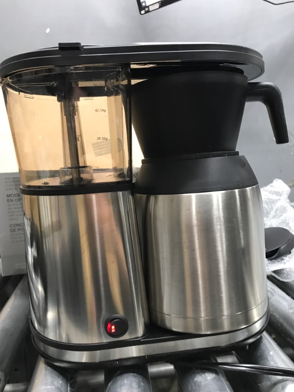 Photo 2 of *Tested* Bonavita 8 Cup Drip Coffee Maker Machine, One-Touch Pour Over Brewing w/ Double Wall Thermal Carafe, Flat Bottom Filter Basket, BPA Free, Dishwasher Safe, SCA Certified, Stainless Steel, BV1900TS Stainless Steel Carafe