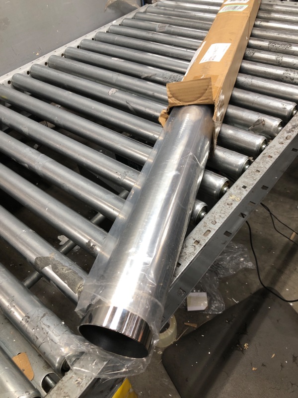 Photo 2 of FGJQEFG 3.5 Inch Straight DIY Custom Mandrel Exhaust Pipe Tube Pipe, 40 Inch Length, 3.5'' OD Mandrel Straight Pipe, T304 Stainless Steel, Universal Fitment - 1PC 3.5''OD-Straight-40''-1PC