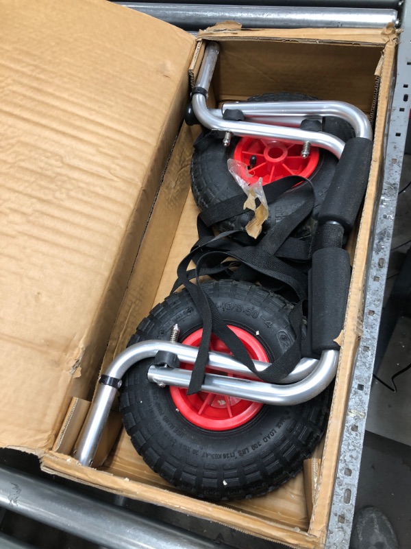 Photo 1 of ABN Universal Kayak Carrier – Trolley for Carrying Kayaks, Canoes, Paddleboards, Float Mats, and Jon Boats 1 Pack