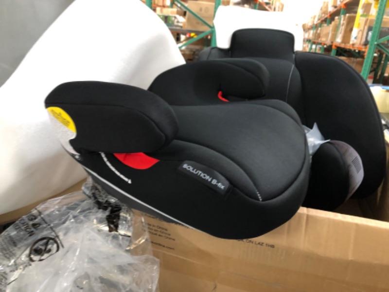 Photo 1 of CYBEX Solution B-Fix High Back Booster Seat, Lightweight Booster Seat, Secure Latch Installation, Linear Side Impact Protection, 12-Position Adjustable Headrest, for Kids 40-120 Lbs, Volcano Black Solution B-fix Volcano Black