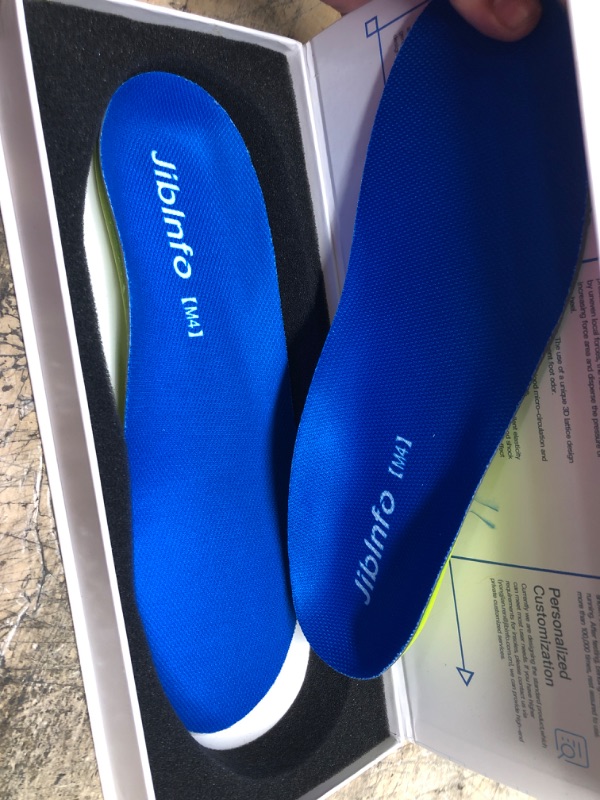 Photo 2 of 3D Printed Arch Support Insoles 3D Printed Insoles Support Pain Relief Orthotics, Designed for Men and Women with Technology to Distribute Weight and Absorb Shock with Every Step 10.43in M4(10.43in):Men 9/Women 10.5