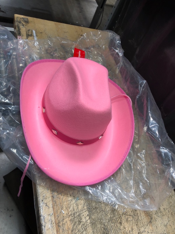 Photo 2 of Kangaroo Cowboy Hat with Pull-on Closure Pink (Size Not Shown)