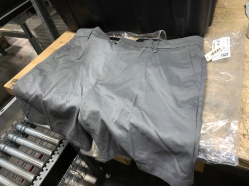 Photo 2 of Amazon Essentials Men's Slim-Fit Stretch Golf Short Polyester Blend Grey 42