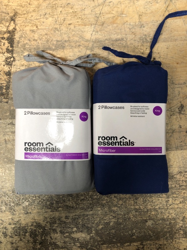 Photo 3 of 2-Pack King Microfiber Pillowcases, Target Room Essentials 