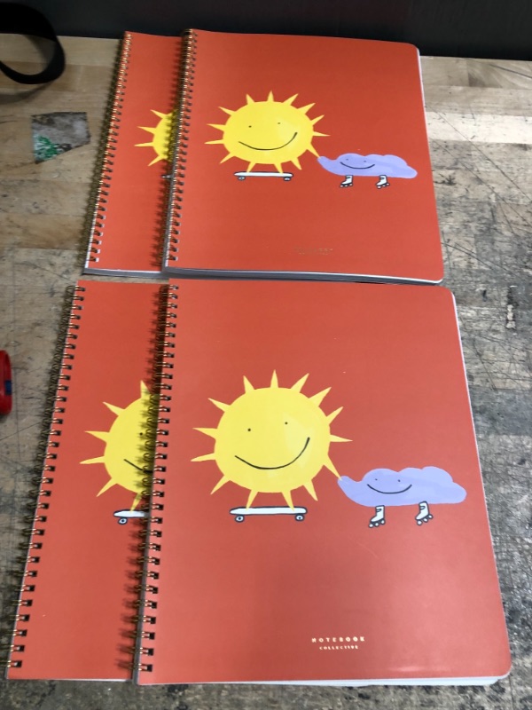 Photo 1 of 1 Subject College Ruled No Bad Days Spiral Notebook Collection Make Me Smile - Line Modern 4 pack