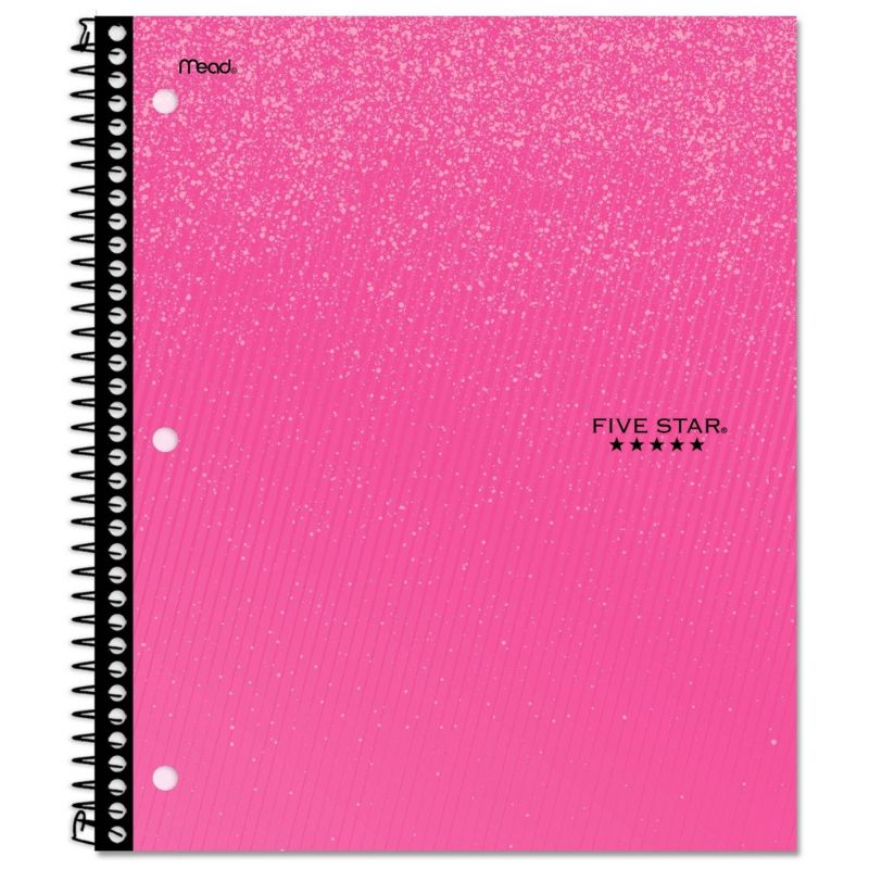 Photo 1 of Five Star 1 Subject Wide Ruled Spiral Notebook 5 pack
